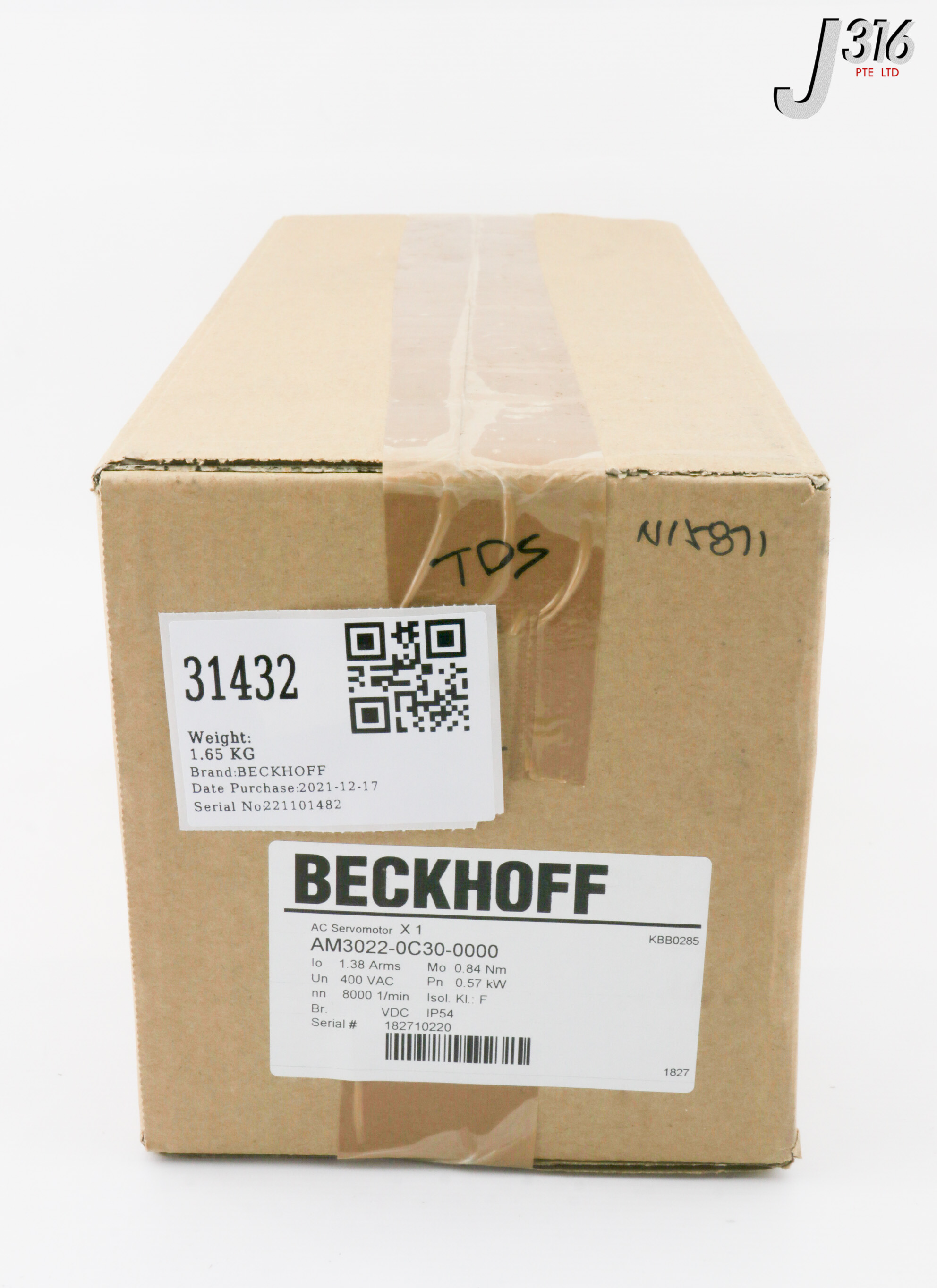 31432 BECKHOFF AC SERVOMOTOR NEW AM3022 0C30 0000 J316Gallery